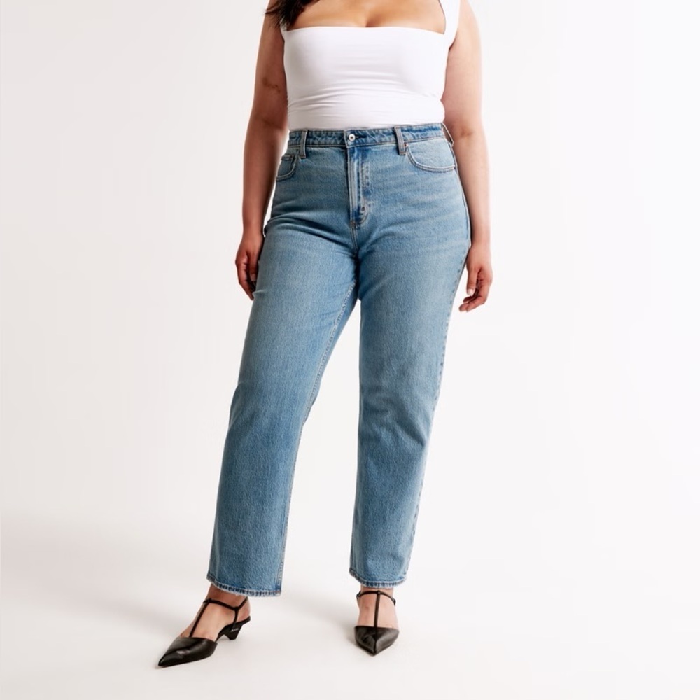 Abercrombie & Fitch Sz 27 Vintage Straight Curve Love High Rise Denim Jeans